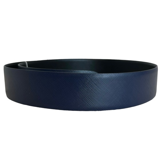 Salvatore Ferragamo Reversible Leather Belt Strap Oxford Blue and Black Size 32 - Picture 2 of 16